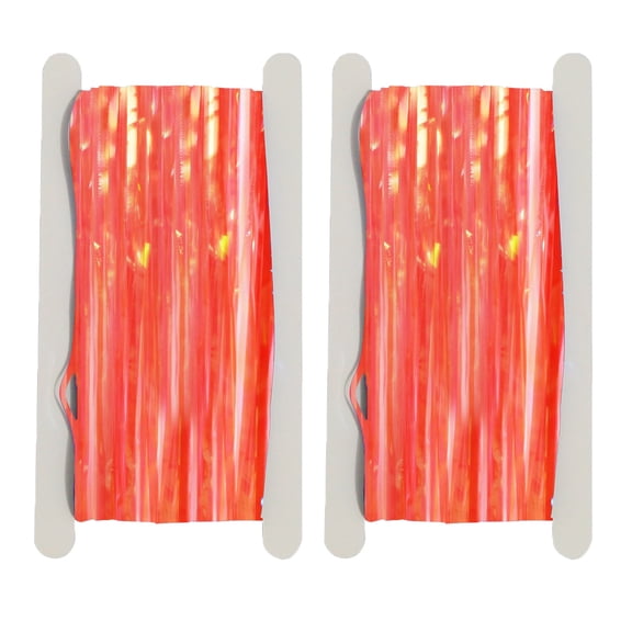 2 Pack 1x 3 M Tinsel Foil Fringe Curtains Backdrop, for Party Photo Booth Props Decoration