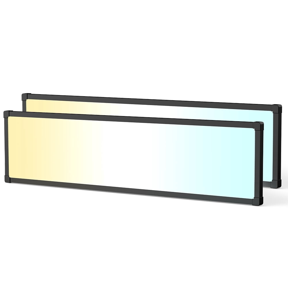 2 Pack 1x4 LED Flat Panel Light – 5500LM Ultra-Bright, Dimmable 30-50W, 3000K-6500K Adjustable, 0-10V Dimming, Slim Surface Mount Ceiling Light for Office, Home, Garage
