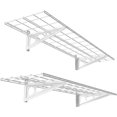 thumbnail image 1 of 2-Pack 1x4ft 12-inch-by-48-inch Wall Shelf Garage Storage Rack Wall Mounted Floating Shelves, White, 1 of 14