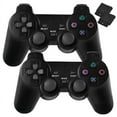 2Pack PS2 Remote Play Station, 2.4G Wireless Controller Gamepad, Dual