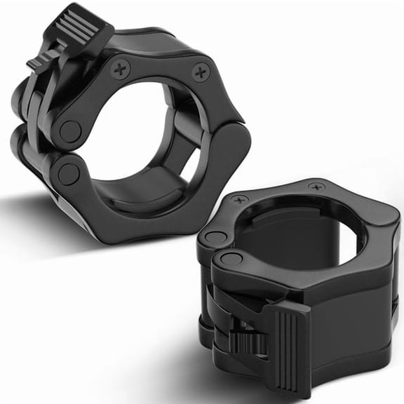 2 Pack 2 Inch Quick Release Barbell Clips Non Slip Weight Bar Collar Locks Gym Training Weightlifting Accessories Multiple Sporty Tones