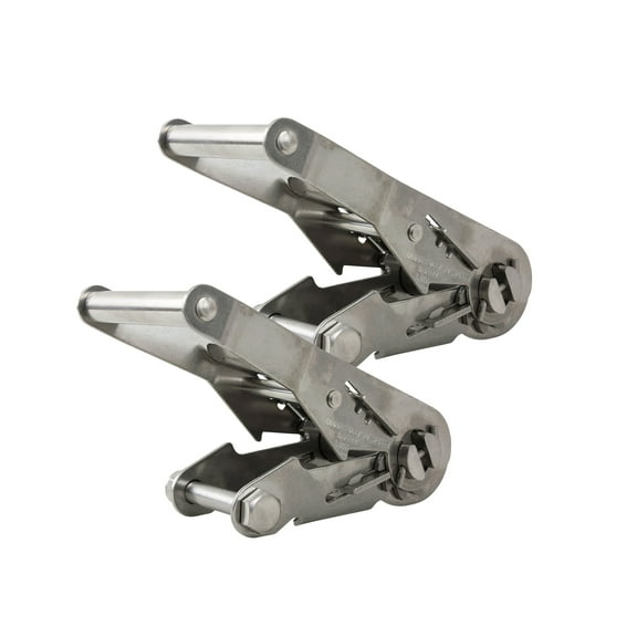 (2 Pack) 2" Stainless Steel Ratchet - No Strap