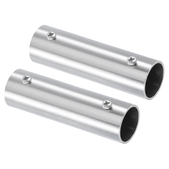 2 Pack 2-Way Straight Pipe Fitting Connector 120mm Length Fit 1" OD Pipe