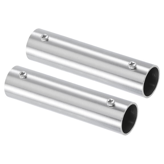 2 Pack 2-Way Straight Pipe Fitting Connector 150mm Length Fit 1" OD Pipe