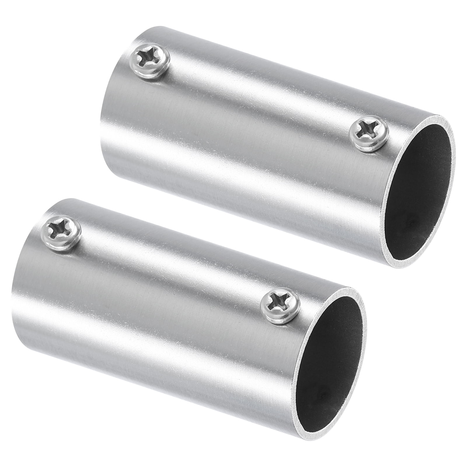 2 Pack 2-Way Straight Pipe Fitting Connector 60mm Length Fit 1