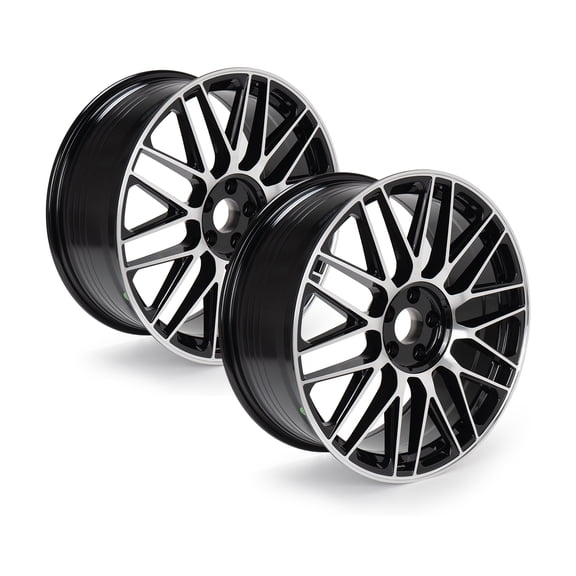 2-Pack 20" Alloy Wheel Rim 20x8.5-inch for Mercedes Benz S-Class S450 S550 S560, Black Replacement Rim