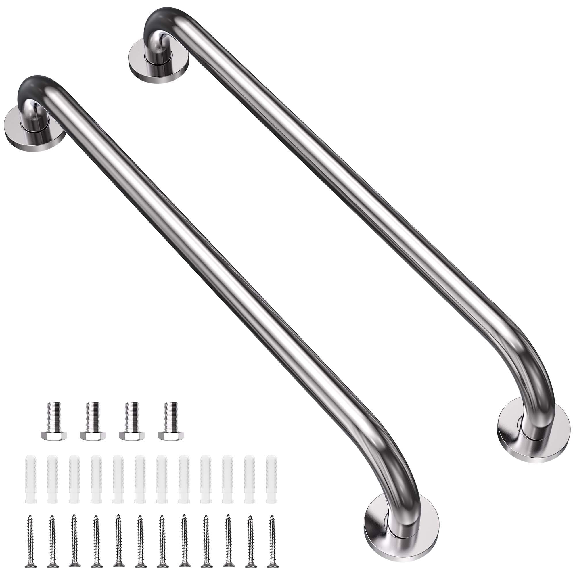 2 Pack 20 Inch Shower Grab Bar, Stainless Steel Bathroom Grab Bar Handle, Bath Handle, Safety