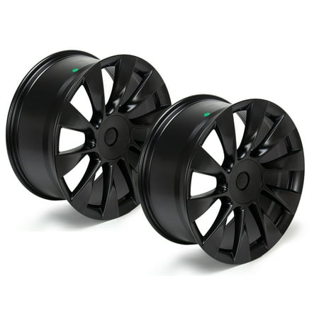 2-Pack 20" Replacement Wheel Rim for Model Y 2020-2024 Induction, 20x9.5-inch 5-Lug ET45 Black Alloy Rims