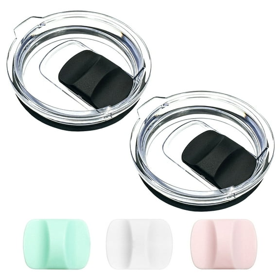 2 Pack 20 oz Tumbler Lid for Yeti Lids with 3 Magnetic Slider Replacement,Replacement Lids Compatible for YETI 20 oz Tumbler, 10/24 oz Mug, 10 oz Lowball,Rambler,Old Style