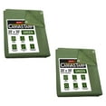 thumbnail image 1 of 2 Pack 20' x 30' 12oz Green Canvas Tarp with Grommets – 21 MIL Thick, Water Resistant Heavy Duty Canvas Tarpaulin Cover for Canopy Tent, Roof, Camping, Semi Trucks, Cargo & Outdoor Use, 1 of 21