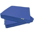 thumbnail image 1 of 2 Pack 20"x18"x4" Memory Foam Platform Water-resistant Cushions for Outdoor Patio Seats, 1 of 7