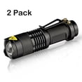 thumbnail image 1 of 2 Pack 2000 LM LED Flashlights, Powerful Handheld Mini Tactical Flashlight, Ultra Bright Zoomable Flashlight for Outdoor, Camping, Emergency, 1 of 9