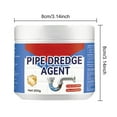 thumbnail image 1 of 2-Pack 200g Drain Unblocker Powder Powerful Pipe Cleaner for Clog Removal and Odor Control, Double Value, 1 of 7