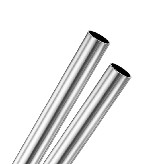 2-Pack 200mm 304 Stainless Steel Tube, 12mm OD 1mm Wall Thickness Seamless Stainless Steel Tubing [0.47x0.04x7.9IN]
