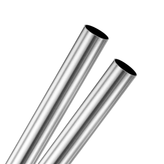 2-Pack 200mm 304 Stainless Steel Tube, 16mm OD 0.5mm Wall Thickness Seamless Stainless Steel Tubing [0.63x0.02x7.9IN]
