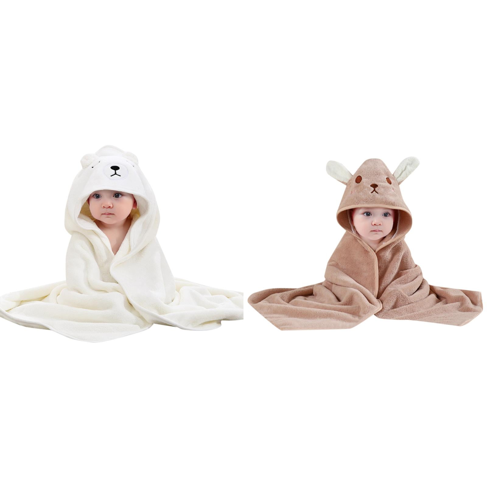2Pack,2024 Fleece Animal Hooded Fleece Blankets Sewn Soft Children's