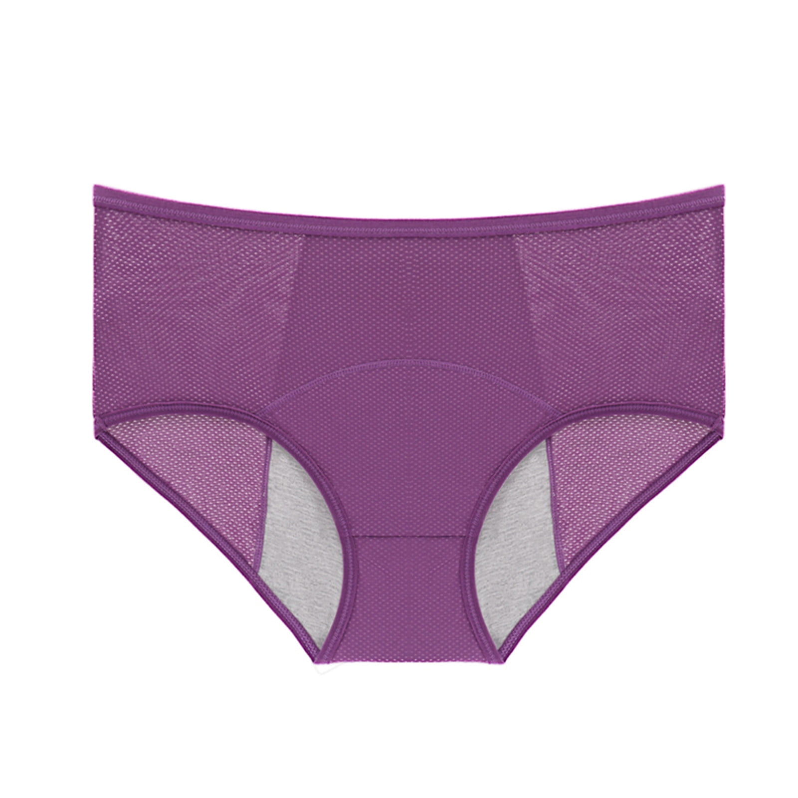 2Pack,2024 High Waisted Leak Cotton Womens Underwear Bikini Proof