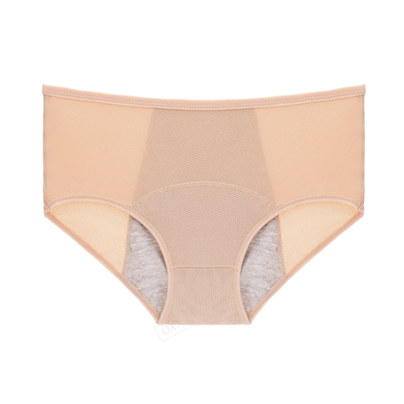 2Pack,2024 High Waisted Leak Cotton Womens Underwear High Hip Proof Panties Underwear for Men