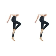 2-Pack,2024 New Women's Fashion Women Brushed Stretch Leggings Cotton Lined Thick Tights Plus Size Under Shorts Warm Winter Pants Warm Leggings Ankle-Length Pants Grey S