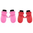 2Pack,2024 Toddler Mittens WaterProof Head Snow Gloves Kids Skiing