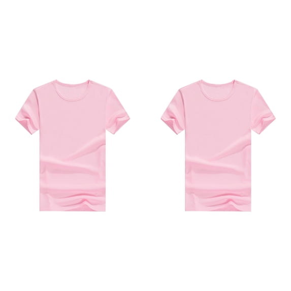 (2-Pack) 2025 T Shirts Short Boys Sleeveless Undershirts Sleeve Plain Top Tee Boys Undershirts Boy & UniThermal for Boys Toddler Children Crew