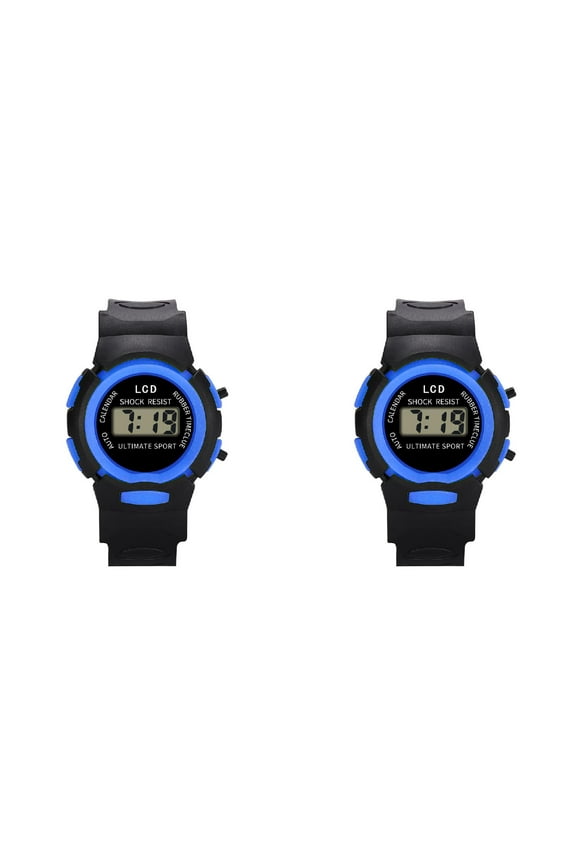 (2-Pack) 2025 Watch Digital Analog Learning Watch Electronic Sport Wrist s Watch Calculator Watch