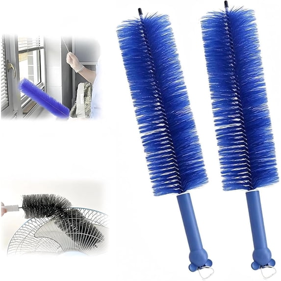 2 Pack 2026 Upgrade Bendable Microfiber Fan Cleaner, Reusable Washable Dust Remover, Multi-Purpose Duster for Home Fan AC Vents Blinds Car Curtain