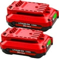 thumbnail image 1 of 2 Pack 20V 3.6Ah Replacement for Craftsman V20 Lithium Ion Battery 20 Volt MAX CMCB204 CMCB202 CMCB201, 1 of 14