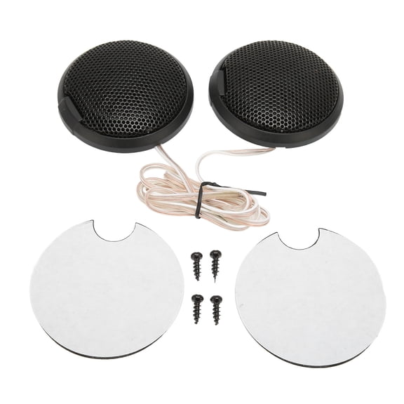 2-Pack 20W 105dB Mini Dome Tweeters 4-8 Ohm 5-20KHz Car Audio Speakers with Mounting Hardware