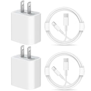 Coreykin 20W USB C Wall Charger-2 Pack Super Fast Charger with 6FT Cable-Compatible with iPhone 14/14Pro/14Pro Max/13/13 Pro/13Pro Max/12/12Pro/XS/Max/XR/X/8/8 Plus-White