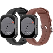 2 Pack 20mm Leather Bands Compatible with CMF by Nothing Watch Pro Wristbands Metal Connectors Leather Band Strap Women Men intended for CMF Watch ProD395