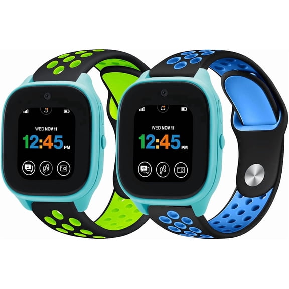 2 Pack 20mm Silicone Sport Bands for Gizmo Watch 3/2/1, Gabb Watch Bands, Syncup