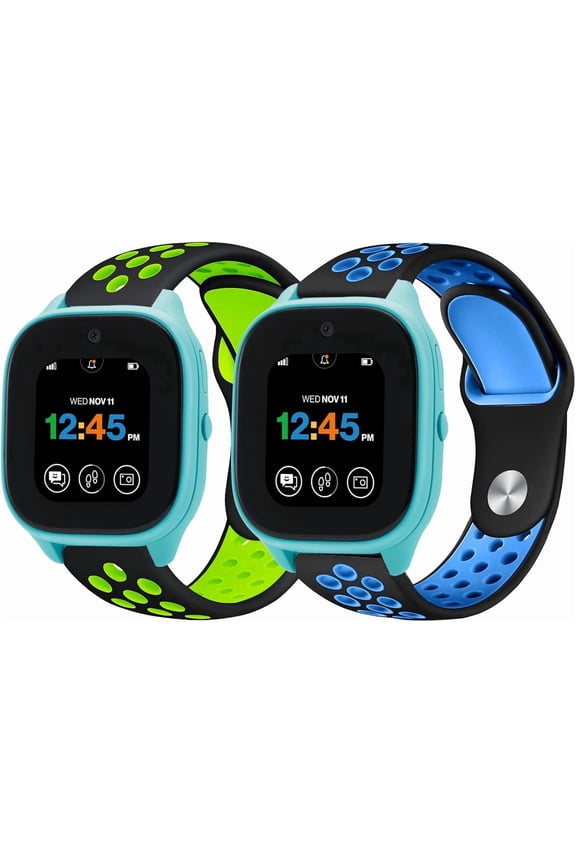 2 Pack 20mm Silicone Sport Bands for Gizmo Watch 3/2/1, Gabb Watch Bands, Syncup