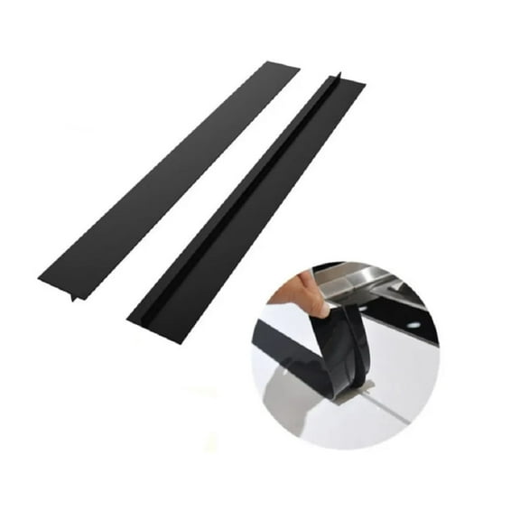 2-Pack 21-Inch Silicone Stove Counter Gap Covers  Anti-Slip Kitchen Spill Guards for Stovetop, Oven & Washer TIKA