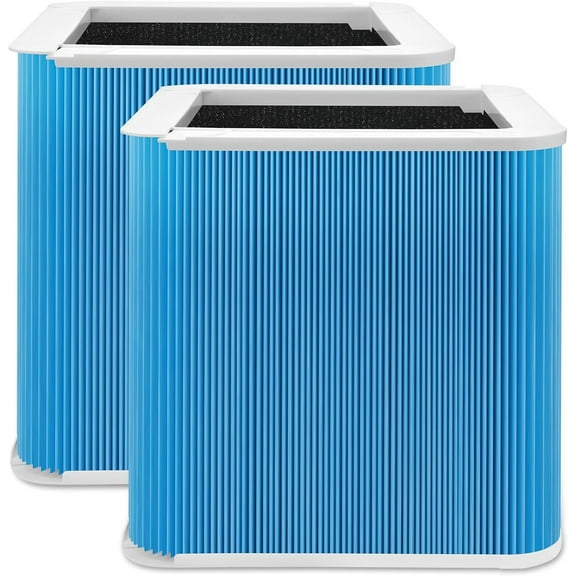 2 Pack 211+ Allergen Defense Replacement Filter Compatible with Blueair Blue Pure 211+ and 211+ Auto, Air Filter Replacement 211 with Activated Carbon Filter