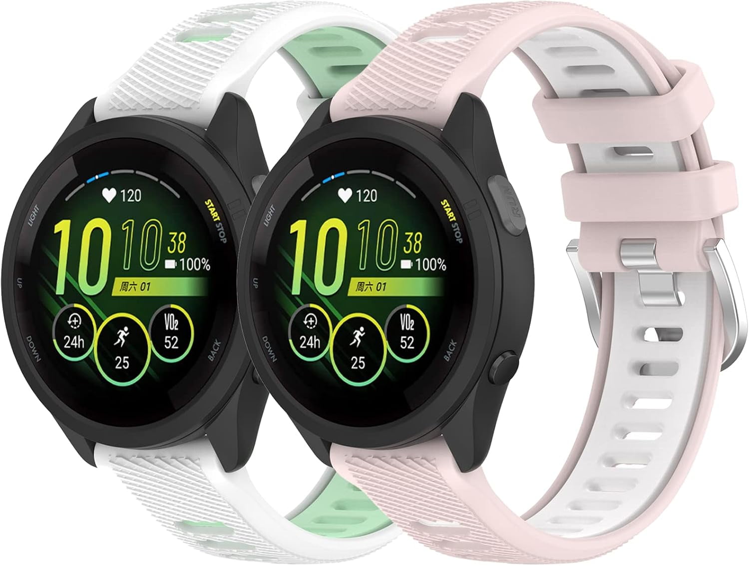 Cinturino per orologio in silicone 18 20 22 mm Per Garmin Forerunner