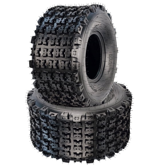 2-Pack 22x11-9 ATV UTV Tires, All-Terrain Mud Tires 6 Ply Tubeless with No-Directional Knobby Tread, DOT Certified (Not for Highway Service)