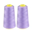 thumbnail image 1 of 2-Pack 2300 Yards Colored Polyester Sewing Thread Light Purple,2Pc Sewing Thread,Household Color Polyester Sewing Thread Pagoda Thread 2Pc 2300 Yards, 1 of 4