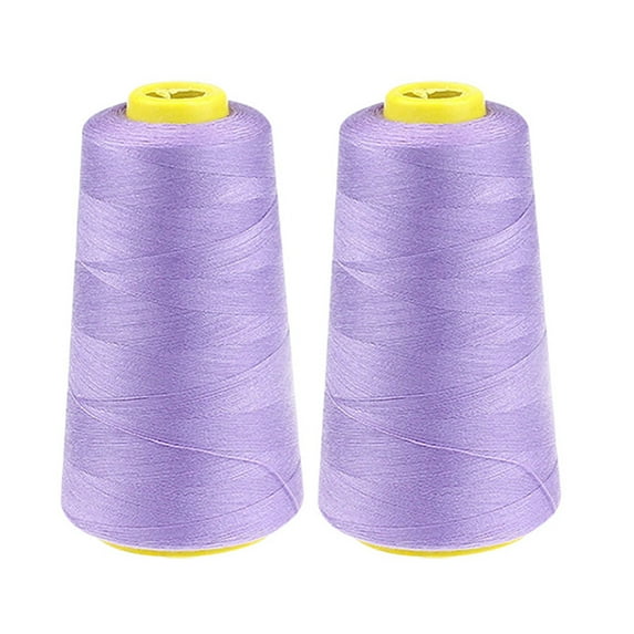 2-Pack 2300 Yards Colored Polyester Sewing Thread Light Purple,2Pc Sewing Thread,Household Color Polyester Sewing Thread Pagoda Thread 2Pc 2300 Yards