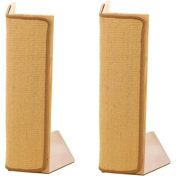 2-Pack 24.5" Tall Sofa Couch Corner Cat Sisal Scratcher, Scratching Post,Scratch Post, Couch Protector, Replaceable Scratch Pad Mat
