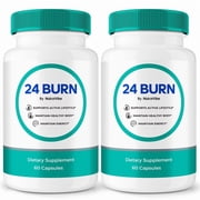 2 Pack 24 Burn   Natural Daily Pill Formula Designed to align with Fitness Goals, Support active Lifestyle & Body Balance | Just 2 Easy-to-Swallow Pills Daily 120 Capsules