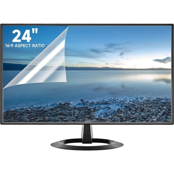 2 Pack 24 Inch Anti Glare Matte Screen Protector for 16:9 Sceptre/LG/Dell/HP/Acer/ViewSonic/ASUS/Aoc/Samsung Widescreen Monitor, Eye Protection Scratch & Film