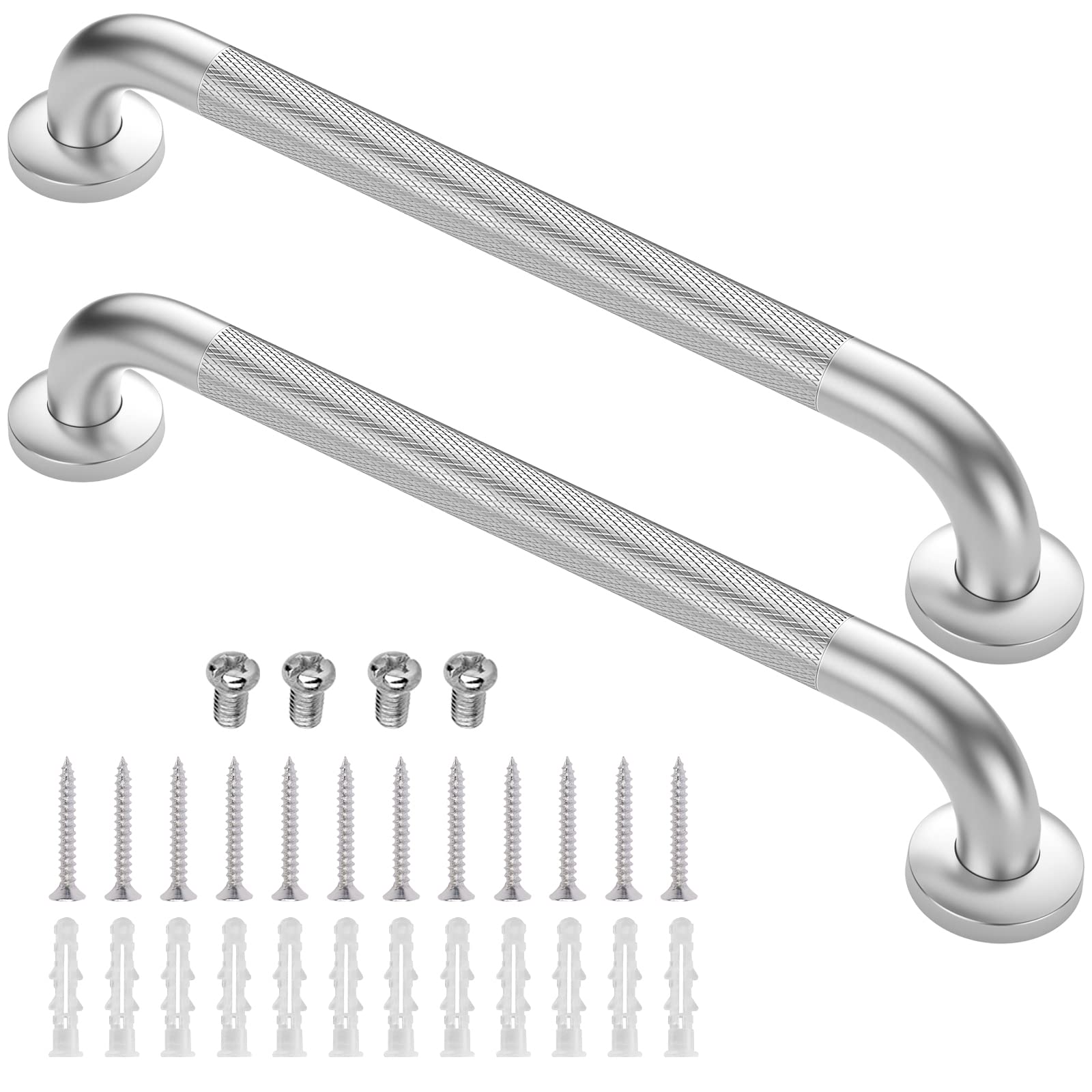 2 Pack 24 Inch Grab Bars for Bathtubs and Showers, Anti Slip Shower