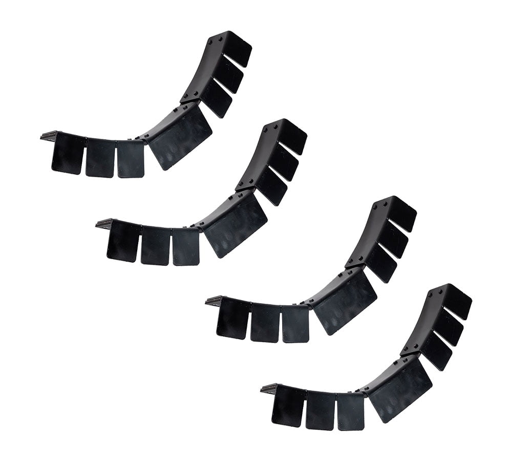 2 Pack 24" Long Steel Coil Edge Protector w/ Rubber Pads - Steel Powder Coated Heavy Duty Corner Protector Ideal for Industrial Processes, Transportation, and Storage