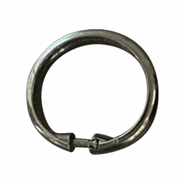 2 Pack 24 Piece Basic Locking Oval Hook Easy Gliding Shower Curtain