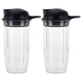 thumbnail image 1 of 2 Pack 24 oz Cup and To-Go Lid Replacement Parts Compatible with NutriBullet Pro 1000 Blender, 1 of 7