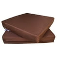 thumbnail image 1 of 2 Pack 24"x22"x4" Memory Foam Platform Water-resistant Cushions for Outdoor Patio Seats, 1 of 7