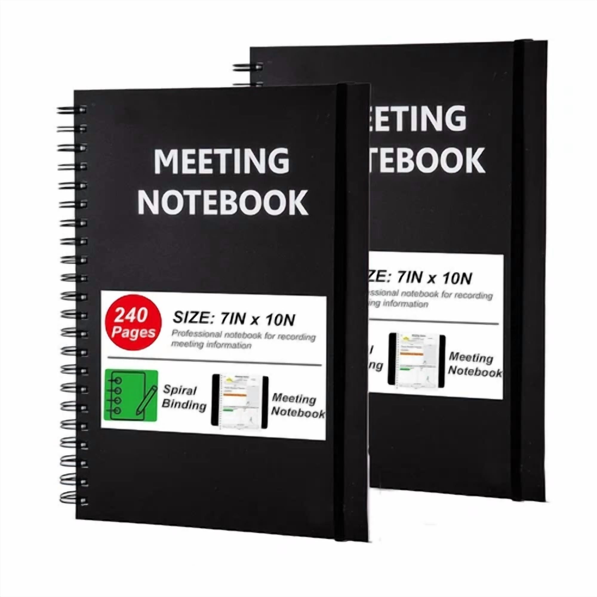 2 Pack 240 Pages B5 Professional Spiral Notebook Metting Notebook 7" X 10" Us
