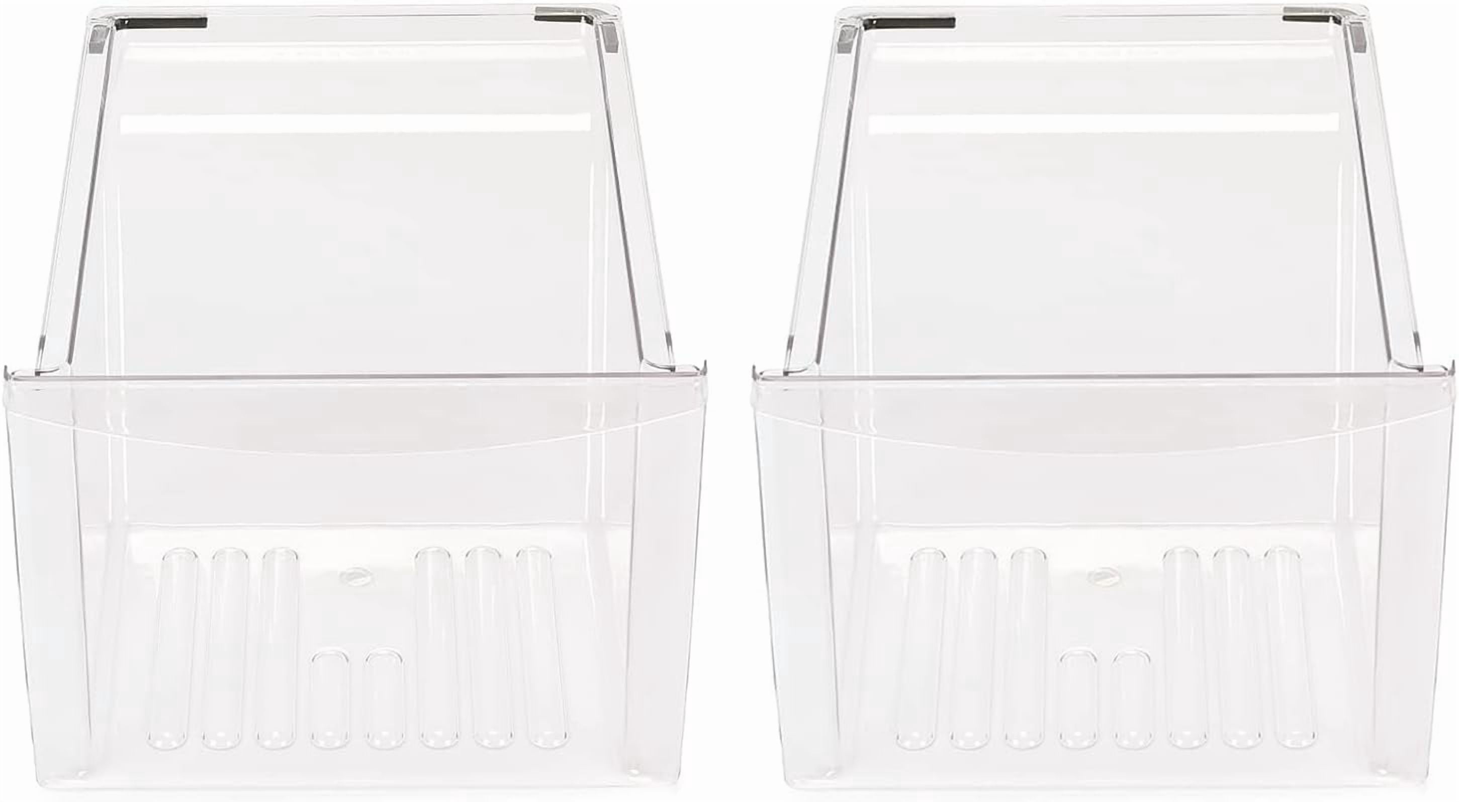 2 Pack 240337103 Refrigerator Crisper Bin Drawer Replacement Compatible with Frigidaire Kenmore Replacement For 240337107, 240337102, 240337105, 240337108, 240323007, 240337100, AP211574