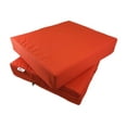 thumbnail image 1 of 2 Pack 25"x25"x5" Memory Foam Platform Water-resistant Cushions for Outdoor Patio Seats, 1 of 8